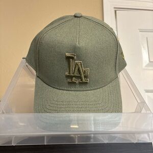 Green LA Baseball Cap